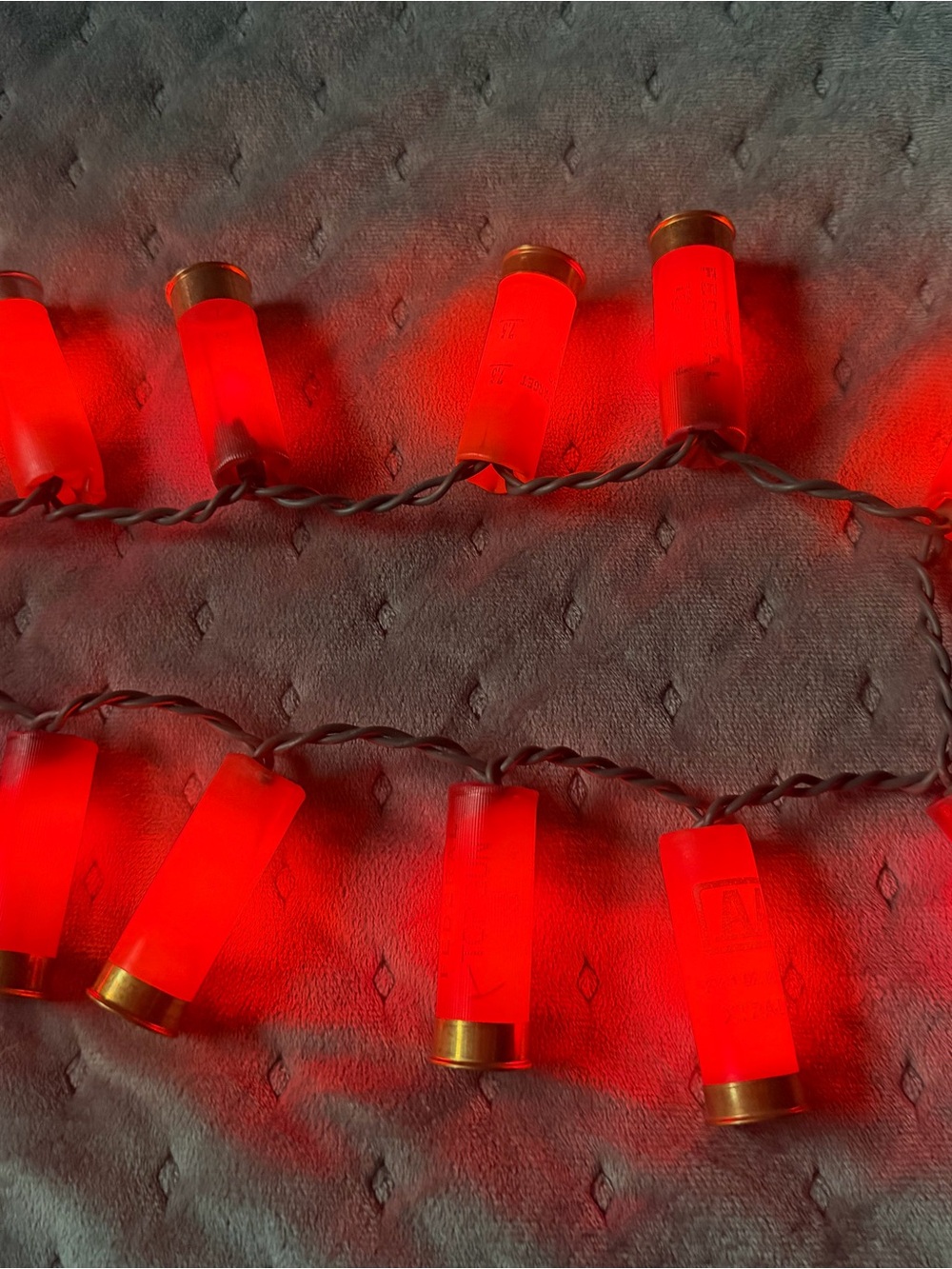 Red Shotgun Shell String Lights - Picture 2 of 5